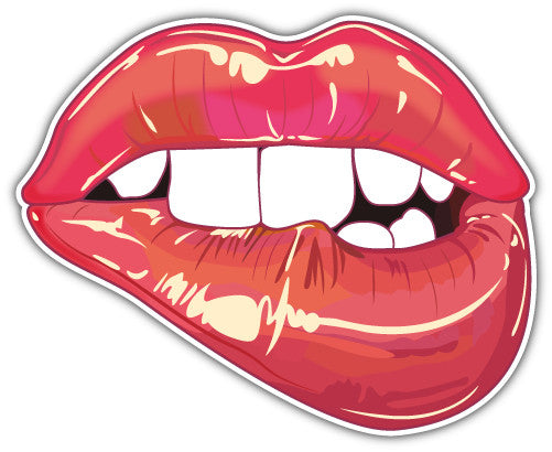 Teaser Lips (V1)  - Printed Sticker Decal