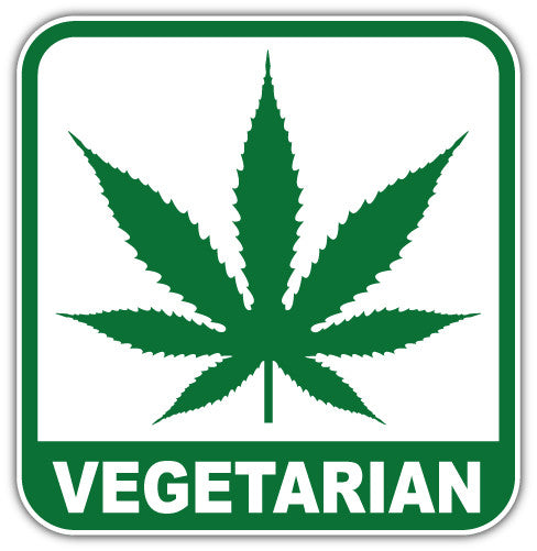 Vegetarian (V1)  - Printed Sticker Decal