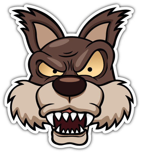 Wolf Face (V1)  - Printed Sticker Decal