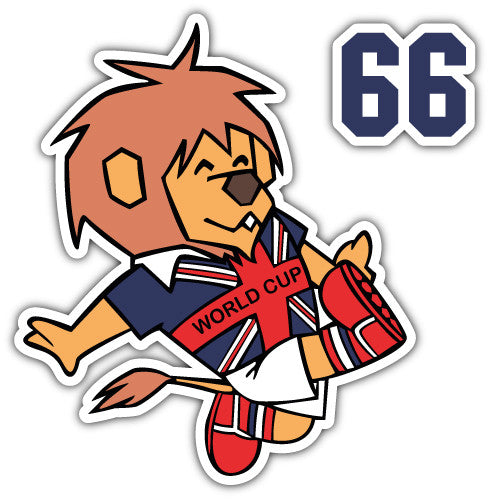 World Cup Willie (V1)  - Printed Sticker Decal