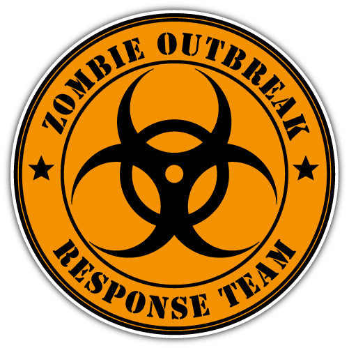 Zombie Outbreak Response Team (V2)  - Printed Sticker Decal